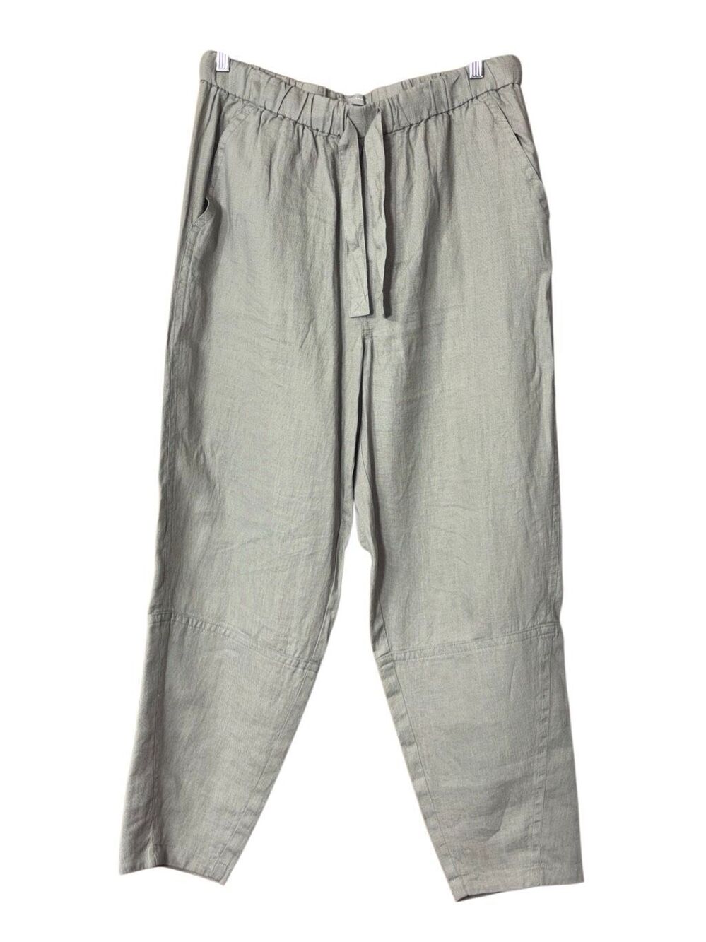 Everlane the linen Pull-on Barrel pant seagrass green large